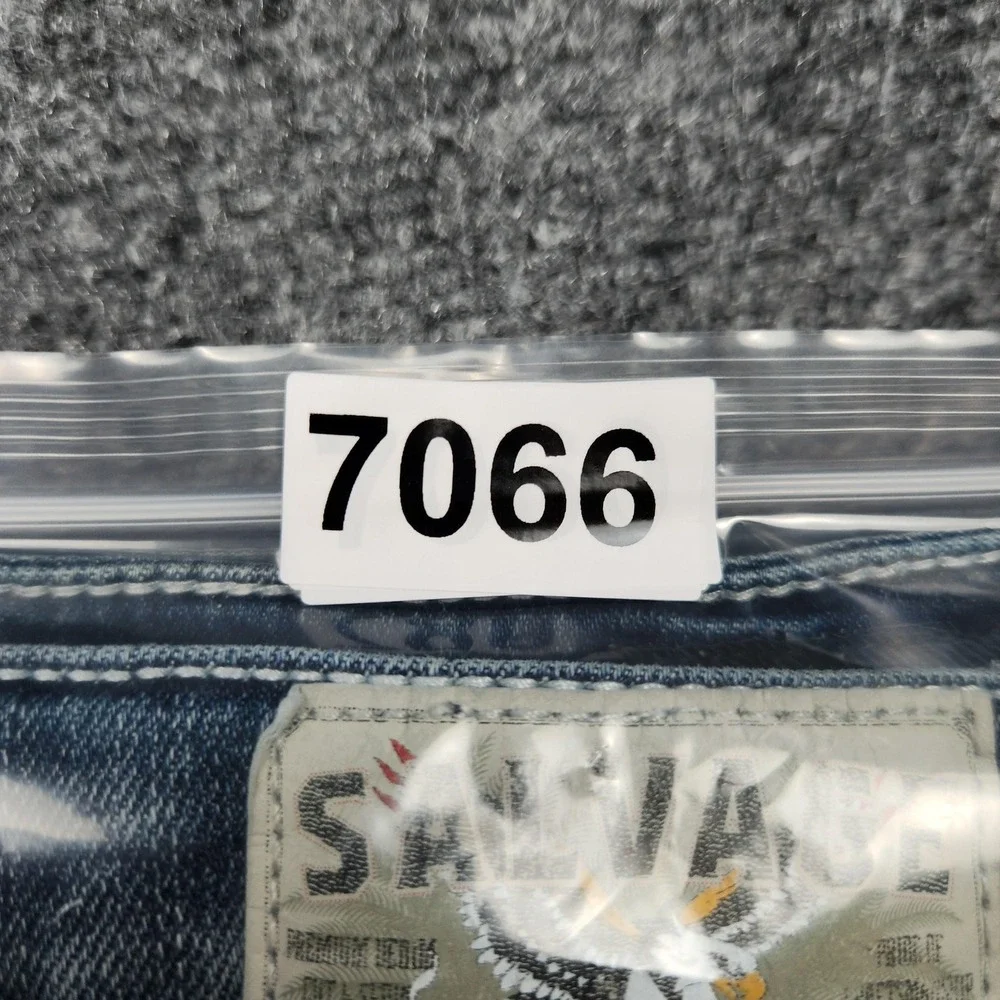 Salvage Madness Straight‎ Jeans Kids 16 Blue Relaxed Fit Adjustable Waist Denim